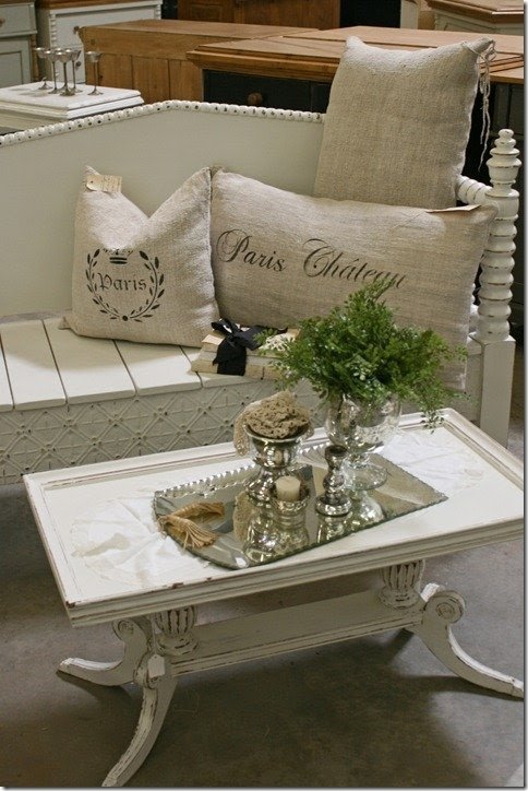 Cottage coffee table white