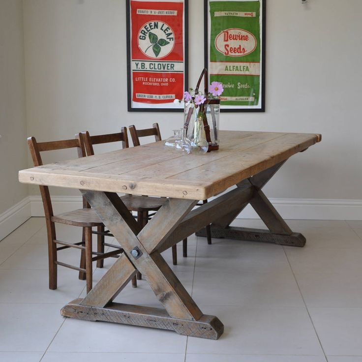 cross leg dining table and chairs