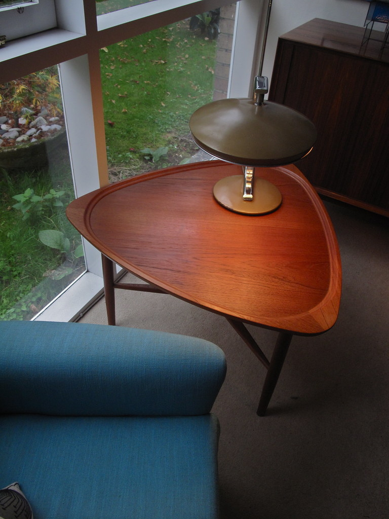 Danish glass coffee table