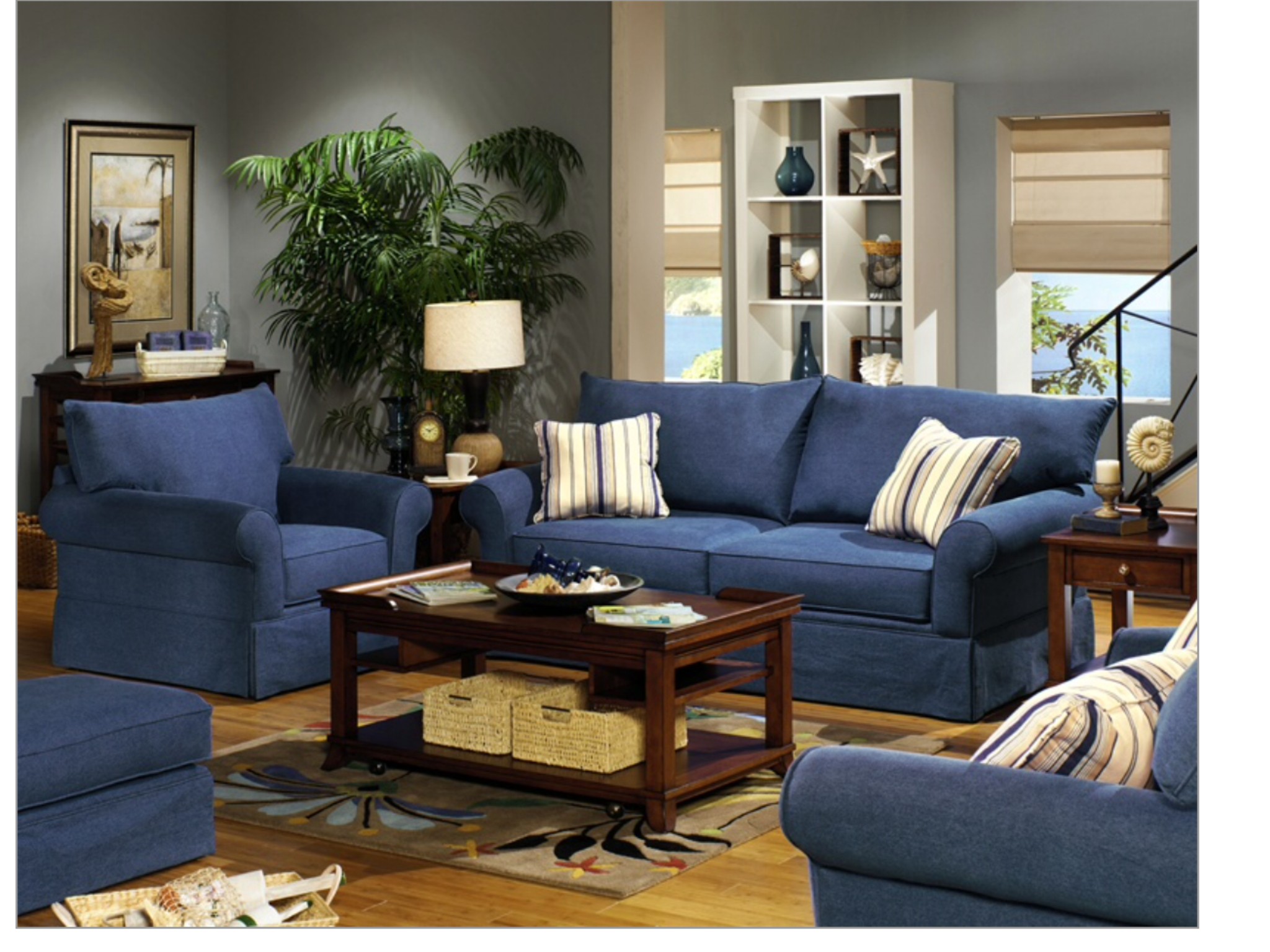 Denim furniture living rooms