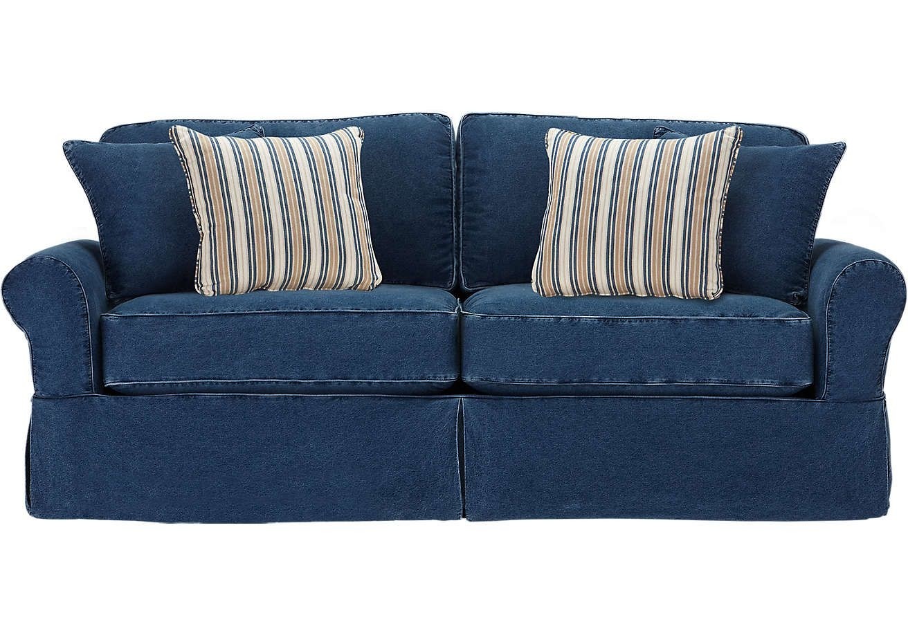 denim sofa living room