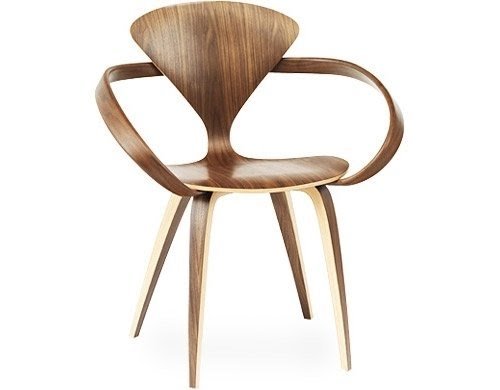 Design norman cherner 1958 molded plywood solid beech arms made