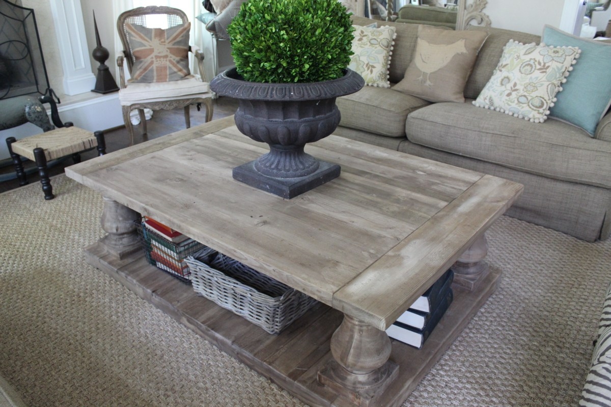 Distressed end table