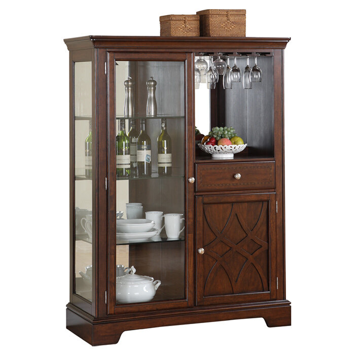 Easy updates for every room woodmont curio cabinet in cherry
