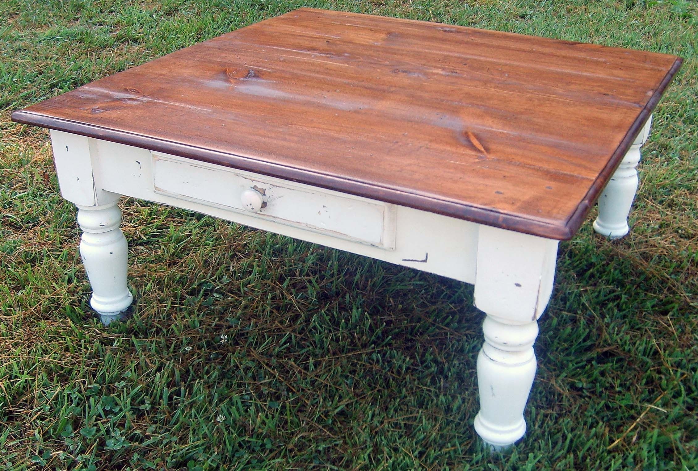 French country side table