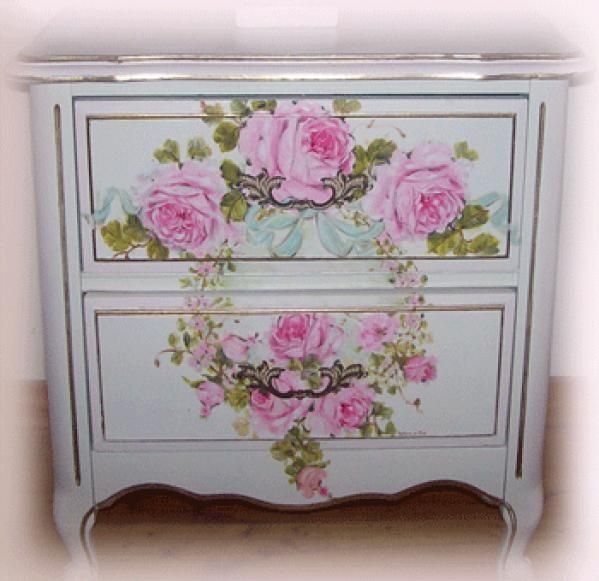 Hand painted console tables
