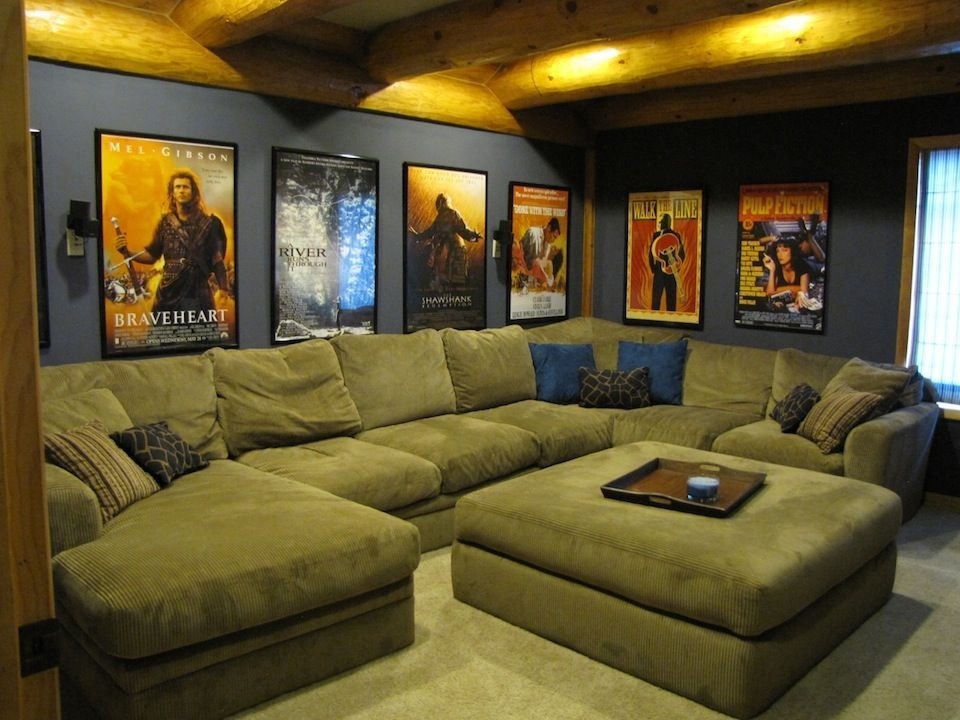 Home theater sectional sofas