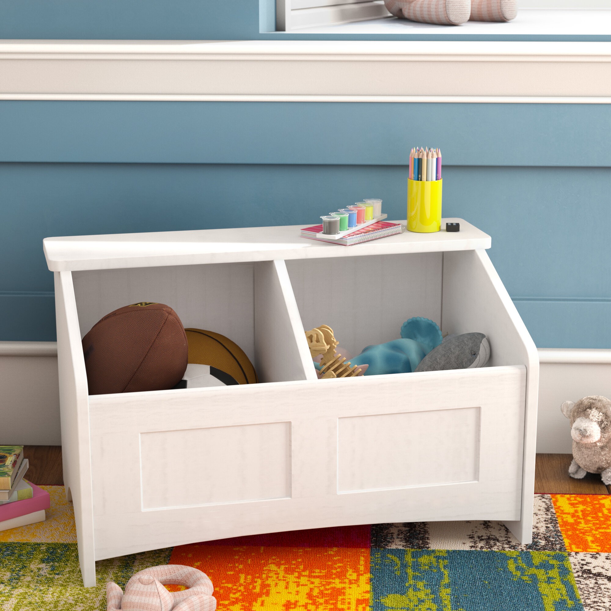 How to build a toy box bench