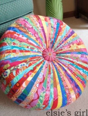 Patchwork ottoman