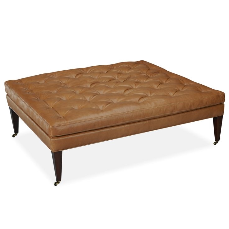 Large leather ottomans 24