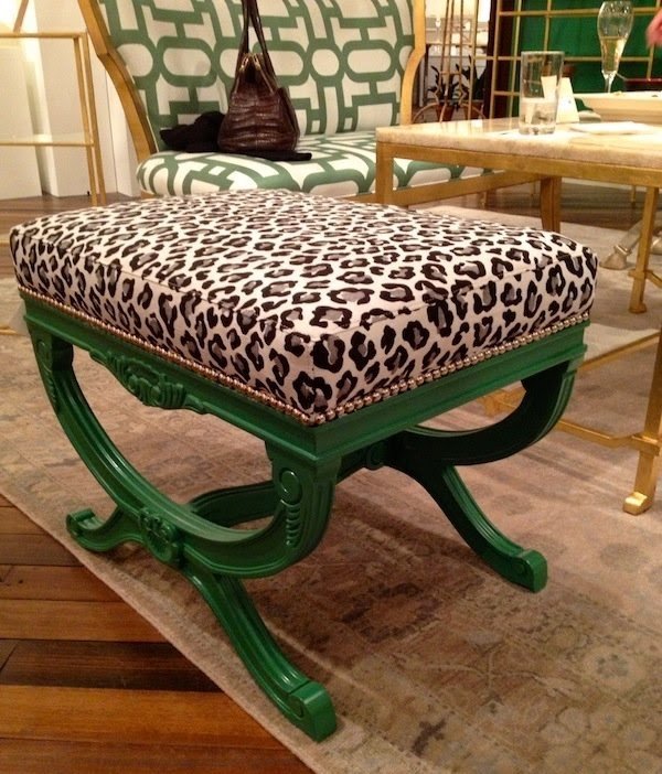 Leopard print bench 2