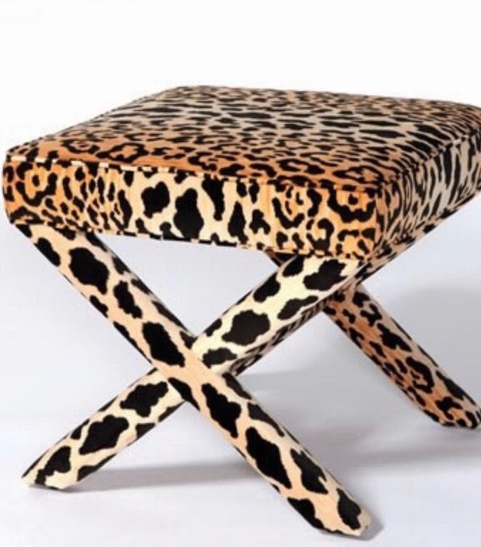 leopard stool