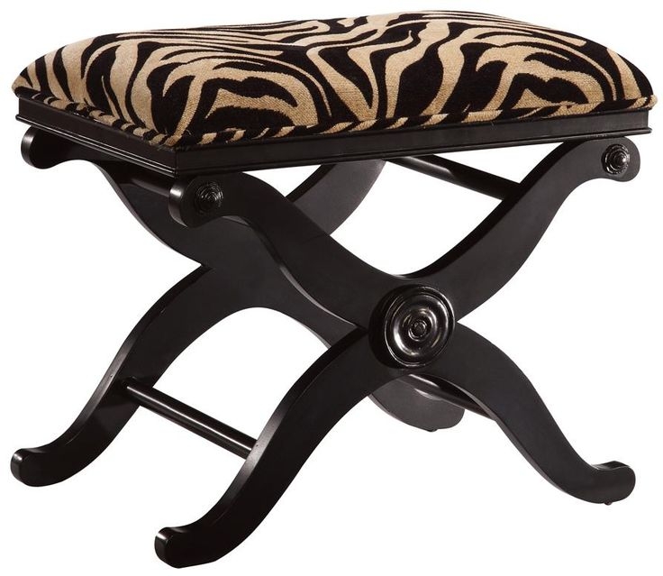 Leopard vanity stool