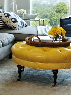 Featured image of post Yellow Ottoman Table : The warmth of soft yellow is sure to brighten any area.