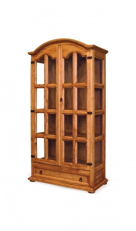 Pine curio cabinets 1