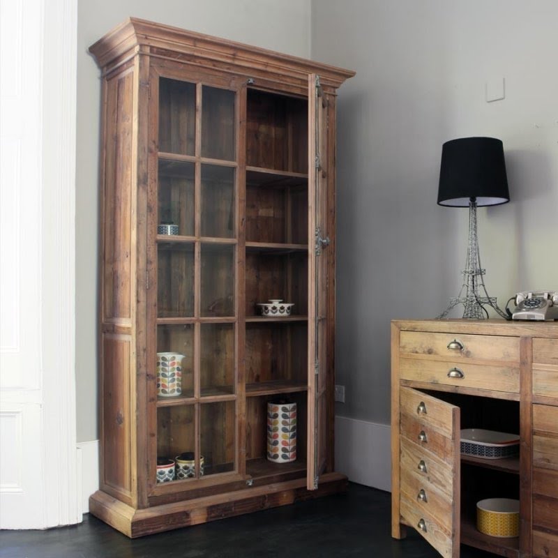 Pine curio cabinets 5