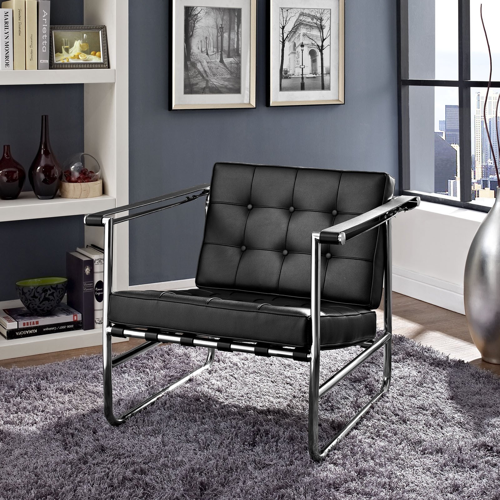 Poise stainless steel lounge chair