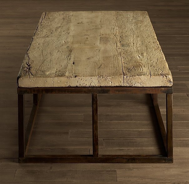 Reclaimed french floorboard coffee table small coffee tables restoration hardware