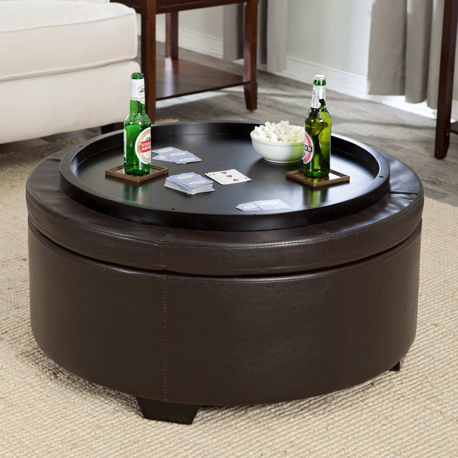 Round Coffee Table With Storage Ottomans ~ 20 Coffee Tables With ...