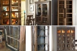 rustic curio cabinet