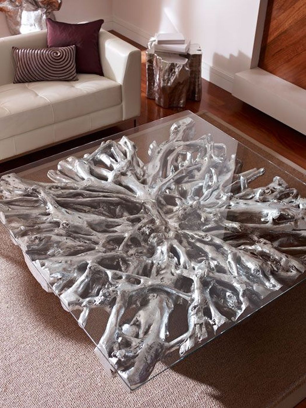 Silver coffee tables