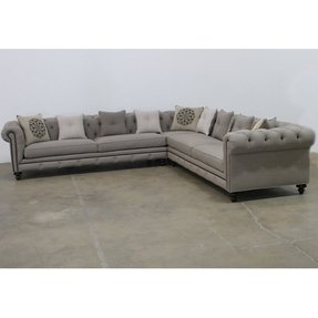 Modern Tufted Sectional - Foter