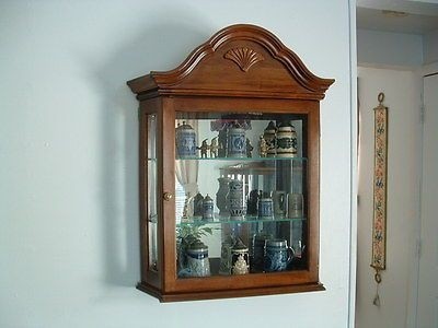 Wall hanging curio cabinets