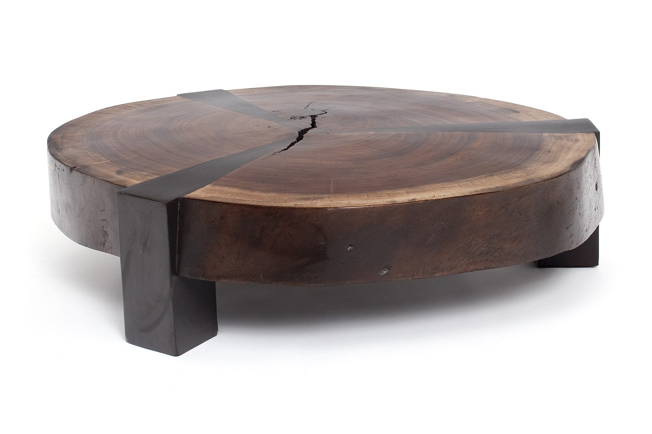 World market wood slice deals coffee table