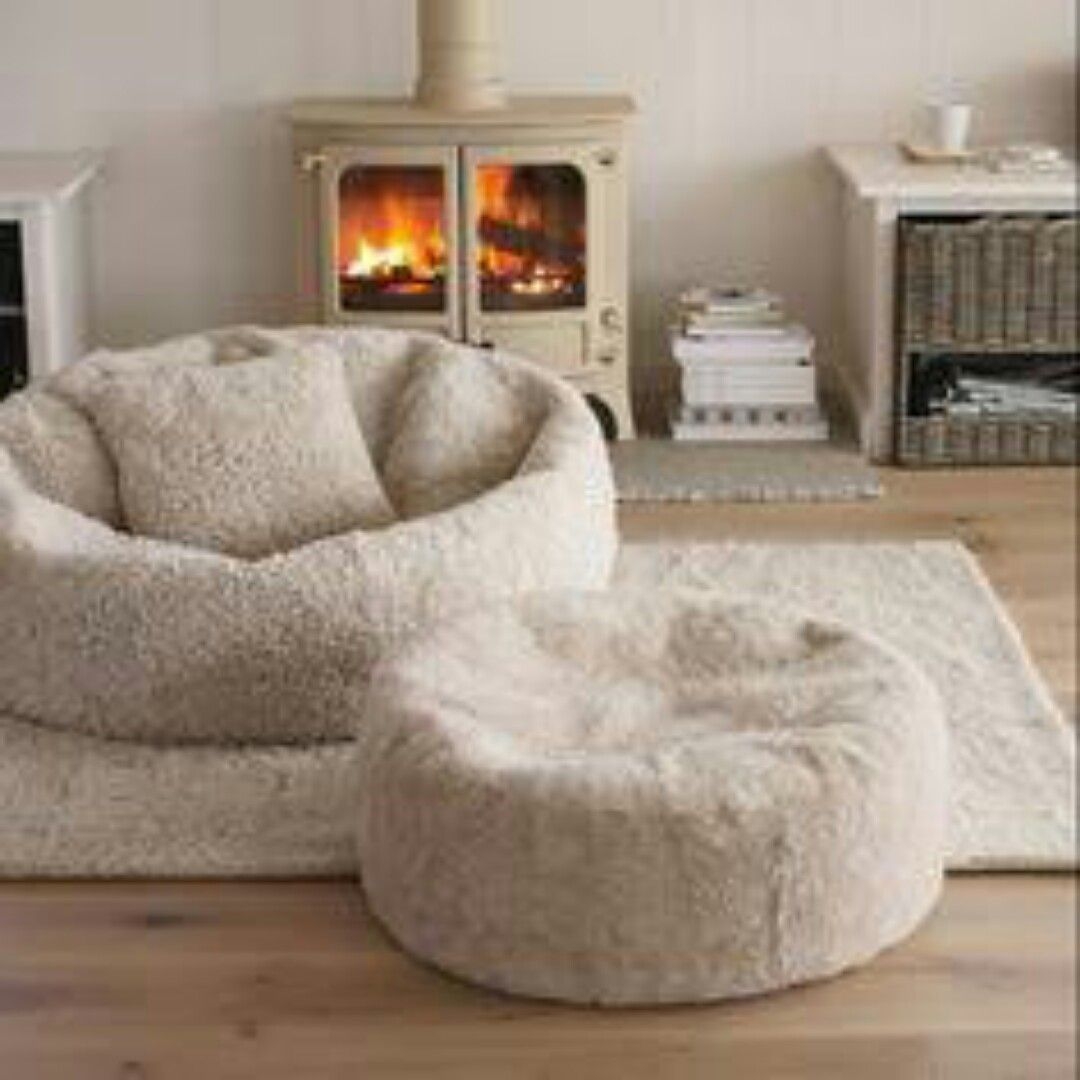 Furry Bean Bag Chair 