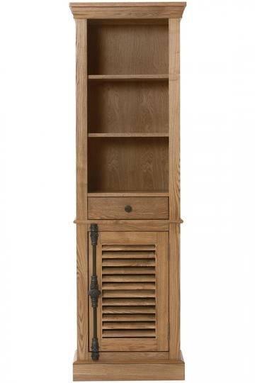 Highland Linen Storage Cabinet, 65"Hx20"Wx14"D, BROWN