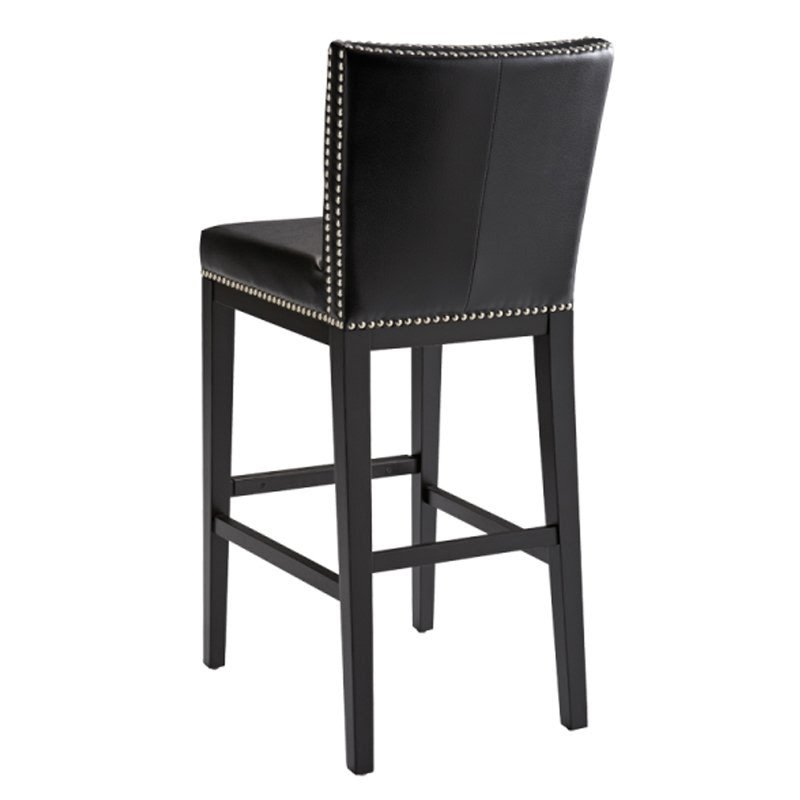 Leather bar stools with backs