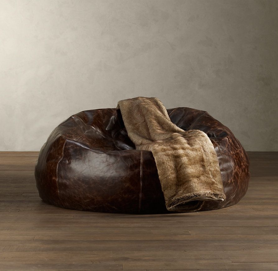 Leather bean bags 2