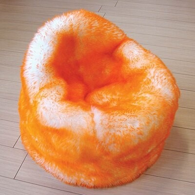Luxury Pear Bean Bag Chair Color: Orange