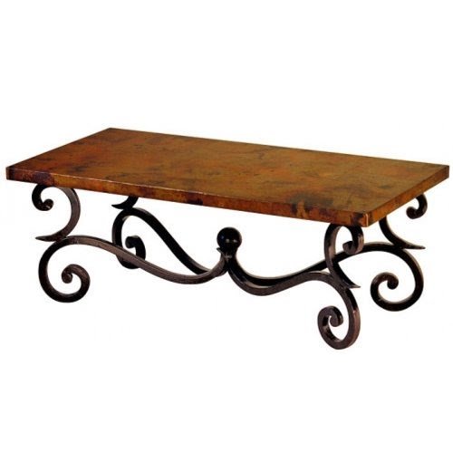 Wood and iron table