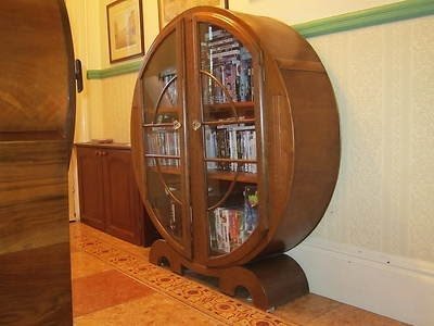 1930s art deco round china display cabinet not rocket
