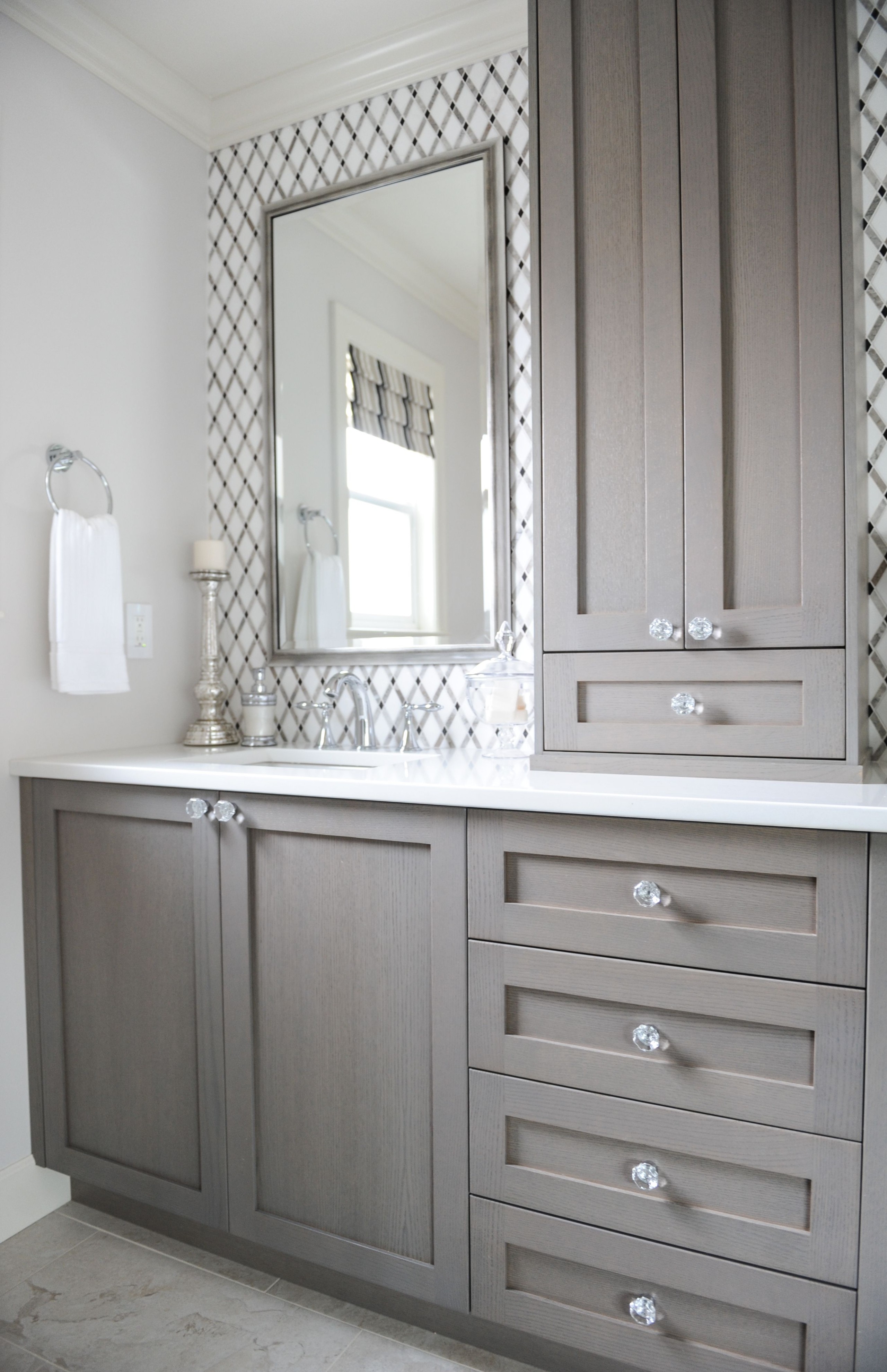 Bathroom Vanity Linen Cabinet Combo Rispa