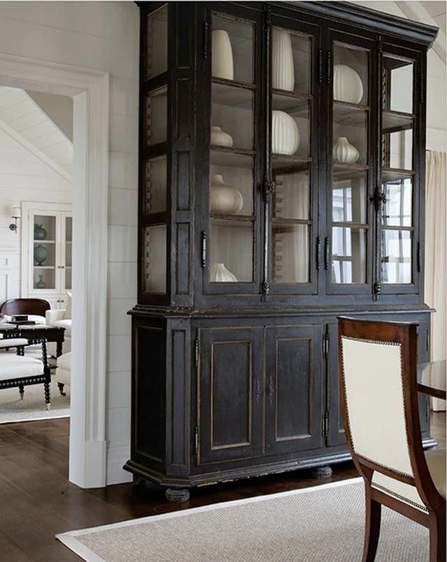 Tall china store cabinet