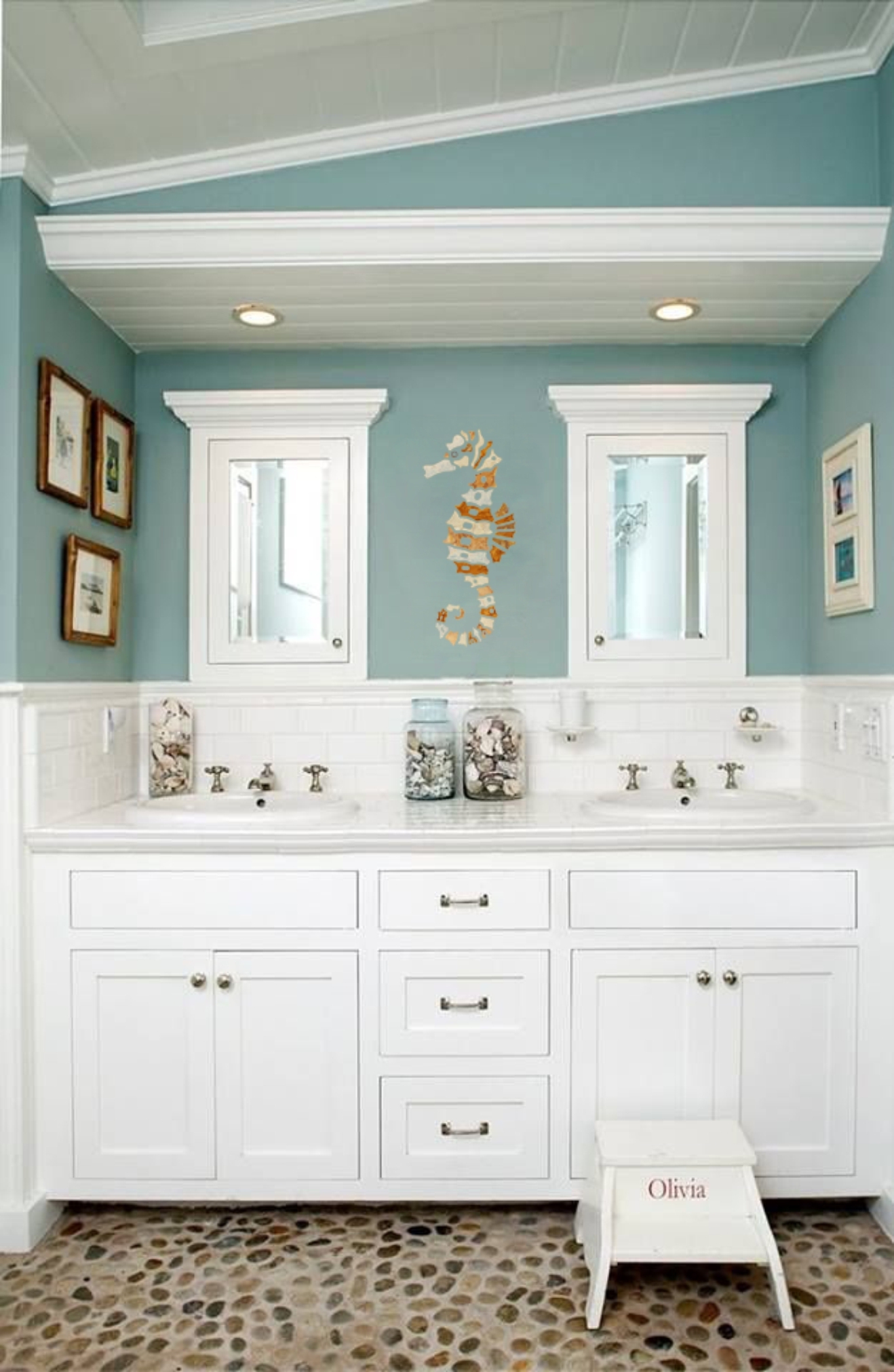 34+ Blue Bathroom Vanity Ideas ( BEACHY VIBES ) - Vanities