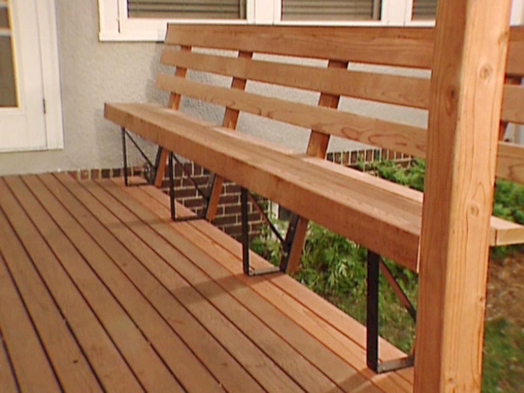 deck seat railing ideas