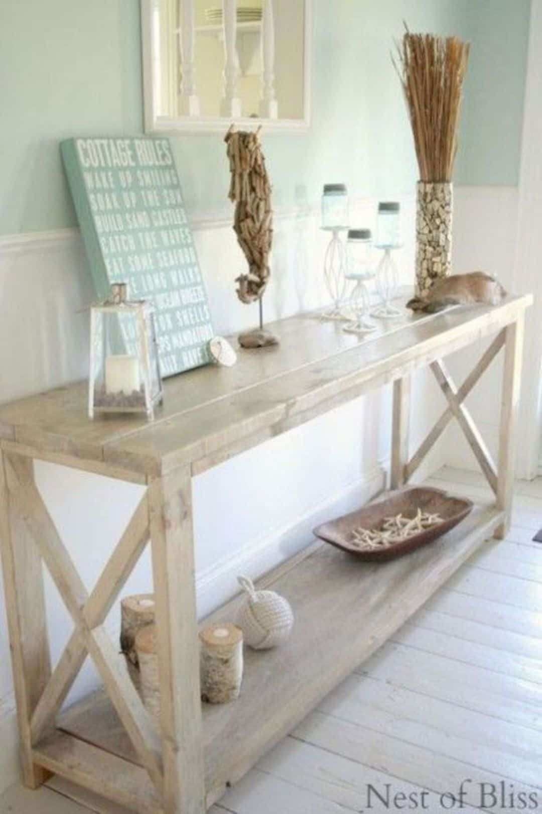 7 ft console table