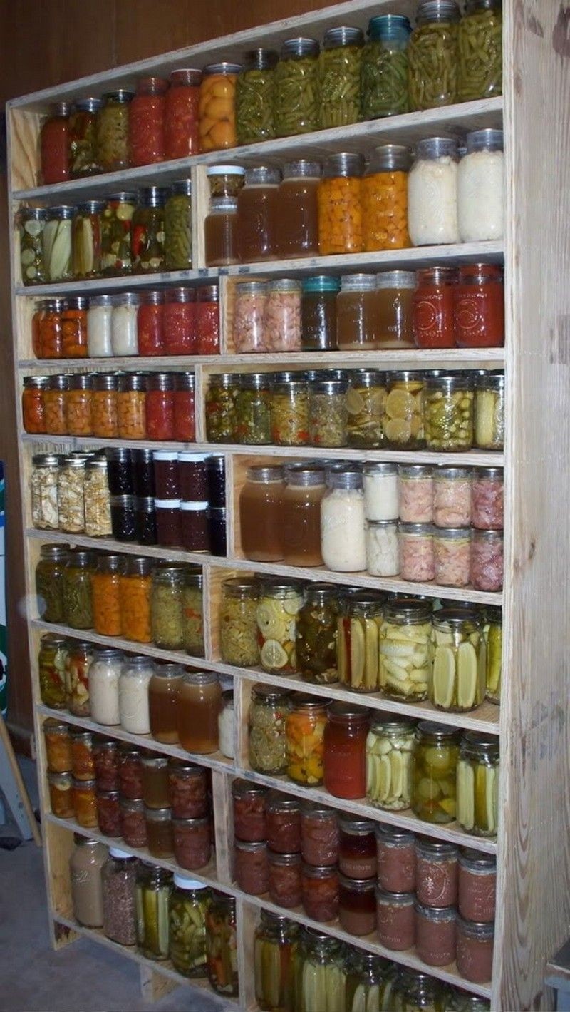 Food pantry shelves