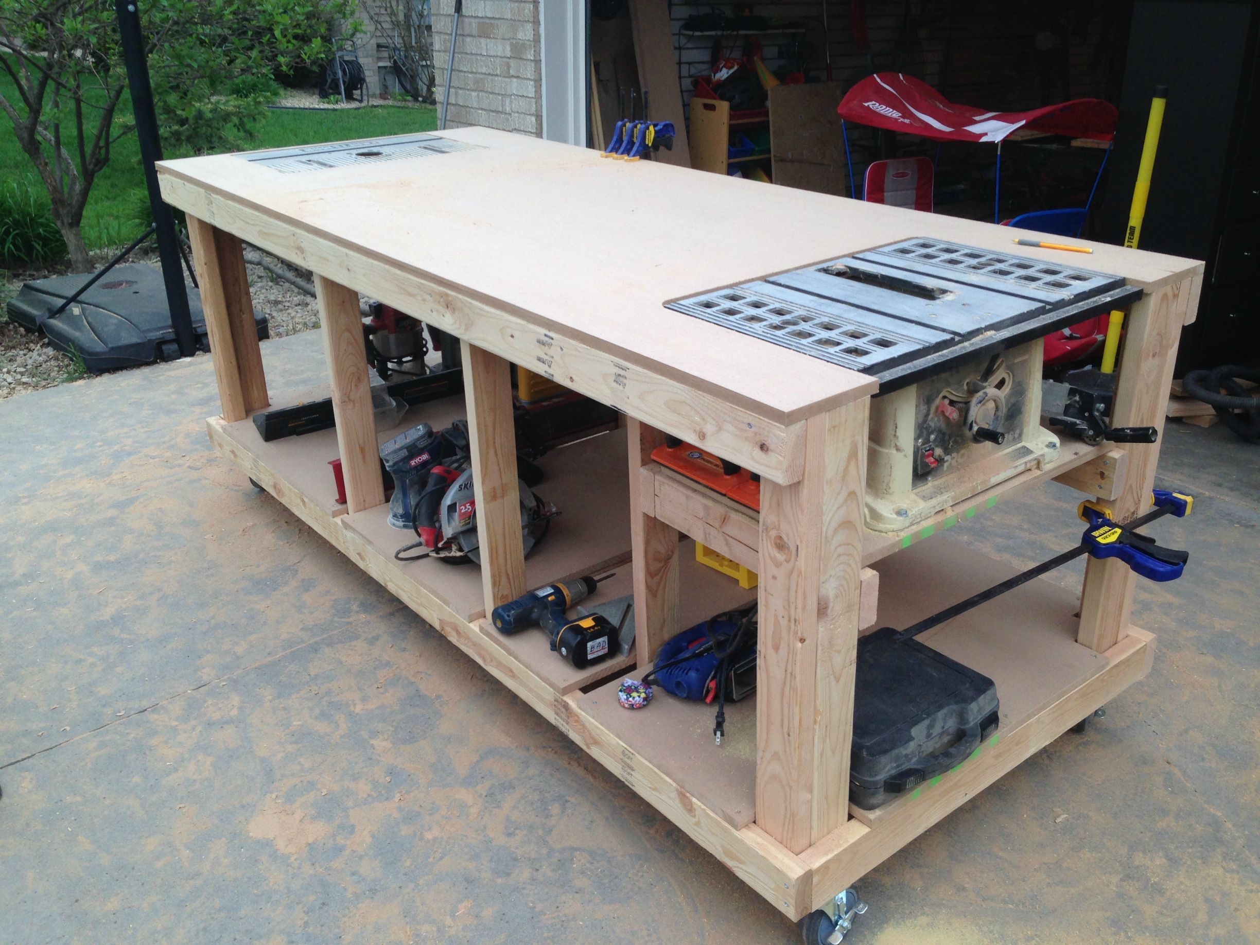 Garage work bench ideas