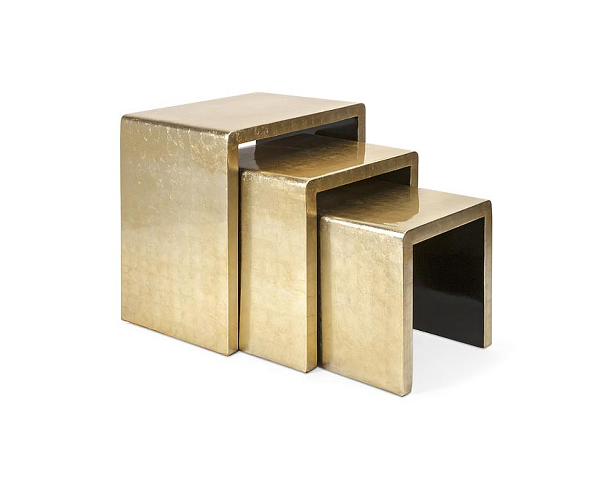 Gold nesting tables