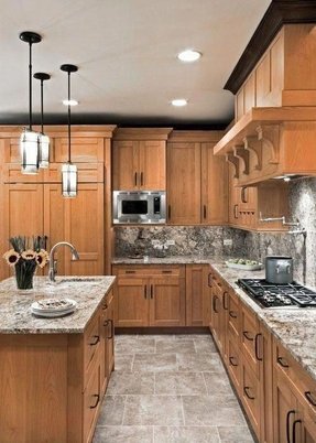 Park Avenue Raised Panel Honey Maple Maple Kitchen Solid Wood