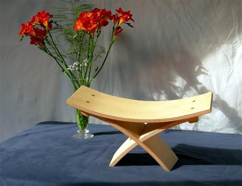 Meditaion bench or stool designed to be compact lightweight and