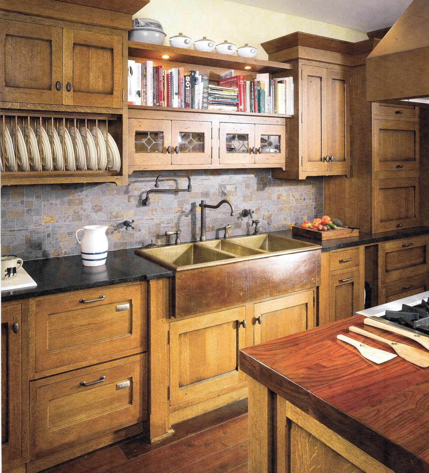 Mission Oak Kitchen Cabinets 