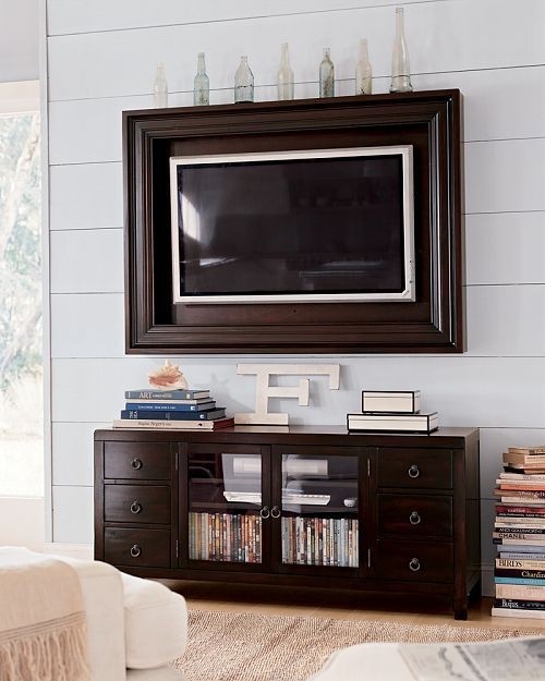 Shelf above tv