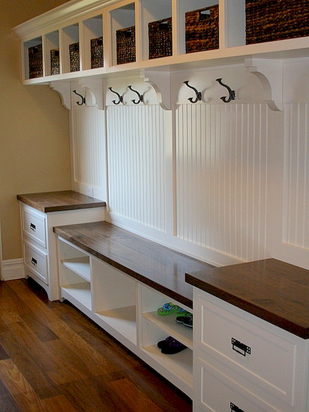 Storage benches with drawers