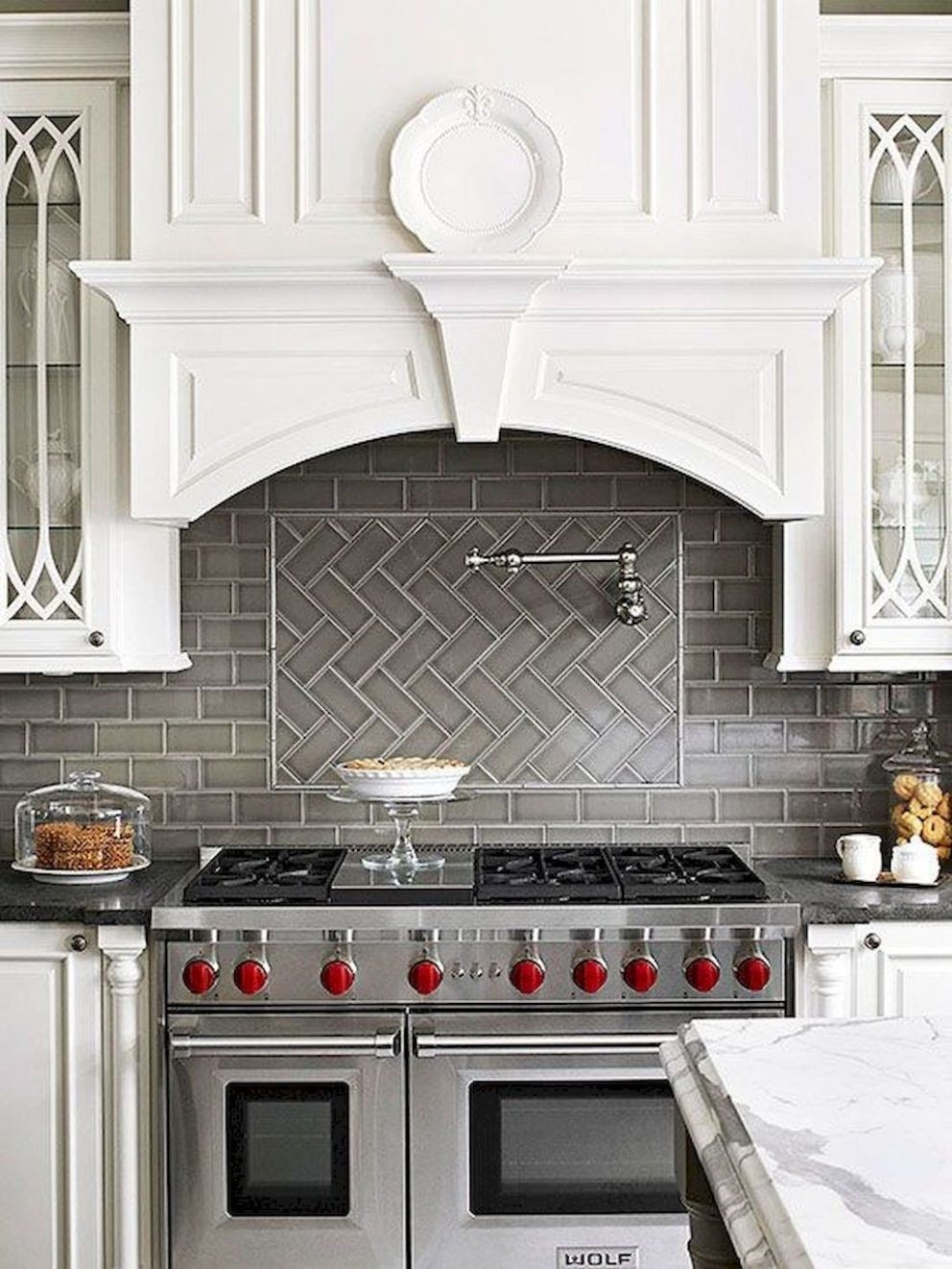 86   Try A Herringbone Pattern With Your Subway Tile More Backsplash Designs Here 