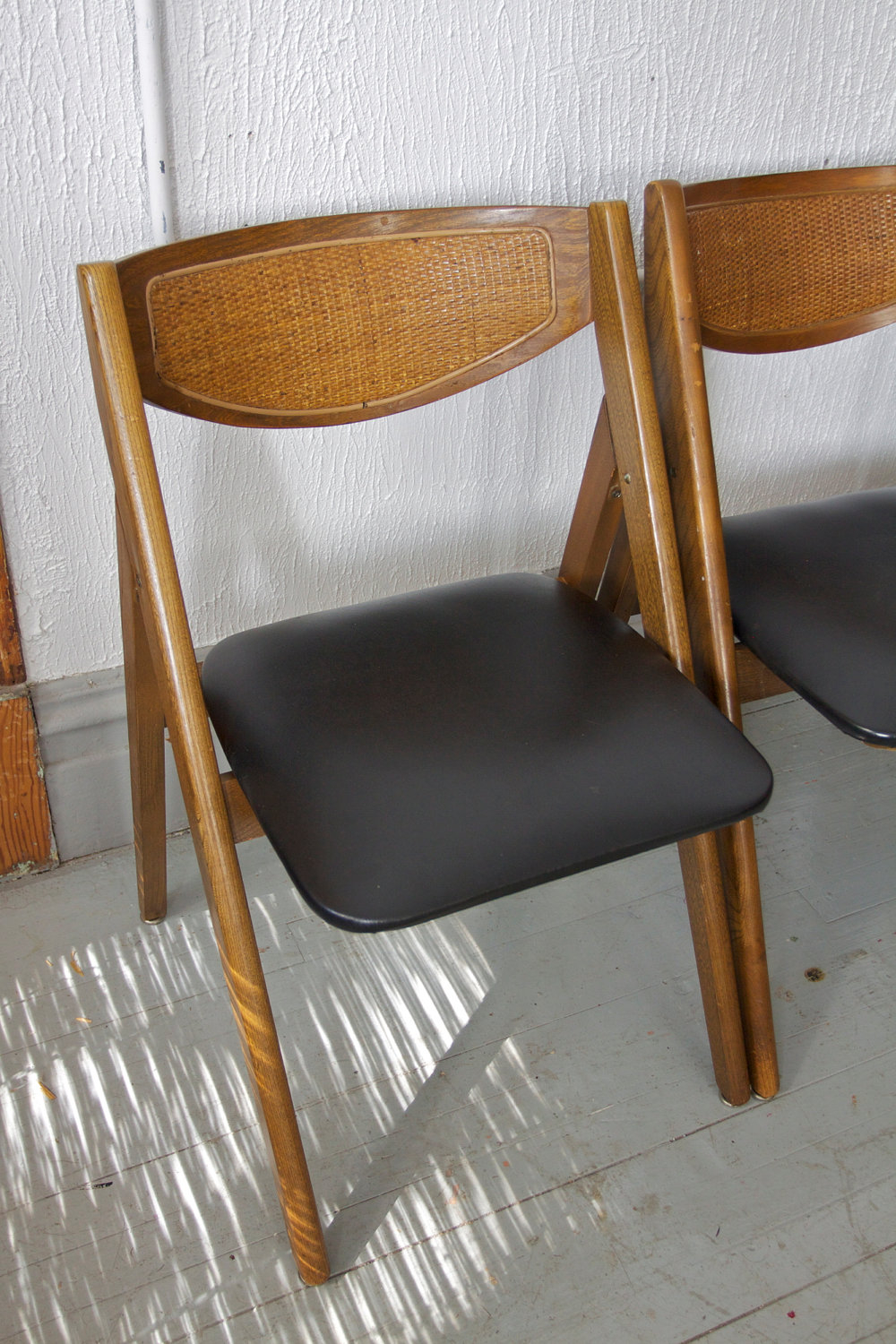 Vintage stakmore folding table deals and chairs